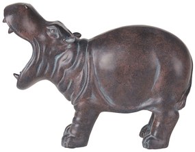 Figura decorativa castanho escuro 23 cm BELBARI Beliani