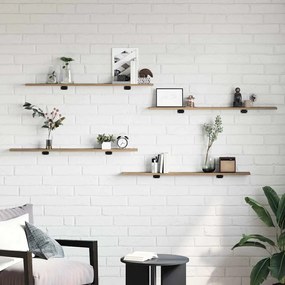 Prancha de Estante para Livros 4 pcs Castanho 100 x 40 x 1.5cm