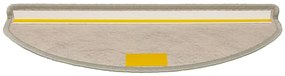 Tapetes escada adesivos aspeto sisal 30 pcs verde-claro