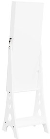 Armário espelhado para joias independente c/ luzes LED branco