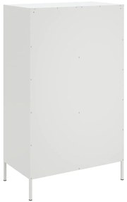 Aparador alto 68x39x113 cm aço branco