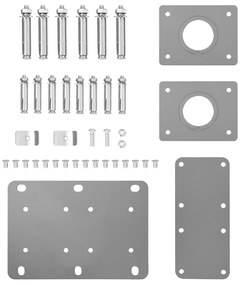Toldo lateral retrátil, 160 x 600 cm, cinzento