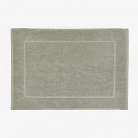 Tapete De Banho Retangular 50x80 Cm Em Algodão Danel Verde Laurel - Sklum
