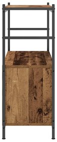 Estante de Livros vidaXL Carvalho Fumado 80x30x78,5 cm Madeira de Enge