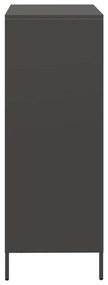 Móvel alto 68x39x103,5 cm aço preto