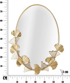 ESPELHO DE PAREDE LITTLE LEAF 61,5X3X78 CM DOURADO