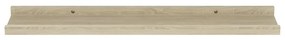 Prateleiras de parede 2 pcs 60x9x3 cm carvalho sonoma