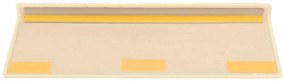 Tapetes escada adesivos aspeto sisal 15pcs 65x21x4cm bege-claro