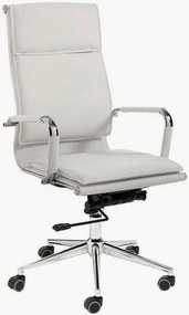 Cadeira de escritório em couro sintético regulável em altura Premier
