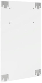Mesas de cabeceira de parede com luzes LED 2 pcs branco