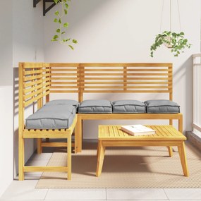 vidaXL Almofadas de Pallet para Assento 6 pcs Cinza 40x40x8 cm Tecido Oxford