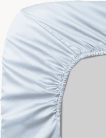 Lençol em cetim de algodão com elástico boxspring Ava