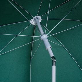 Guarda-sol de praia Ø202 cm de diâmetro Telhado Inclinado Poste Destac