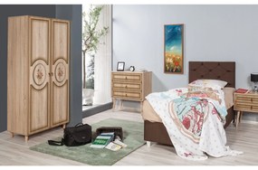 Roupeiro Stil – Carvalho Sonoma – 90 cm x 192 cm x 52 cm