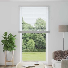 vidaXL Cortina Veneziana Manual Ajustável Branco 213 x 120 cm PVC