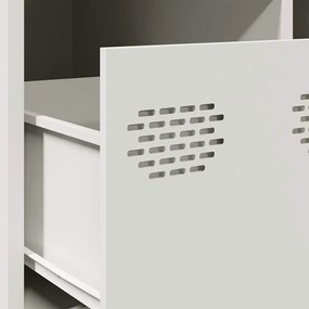 Mesa de centro 101,5x50x43,5 cm aço laminado a frio branco