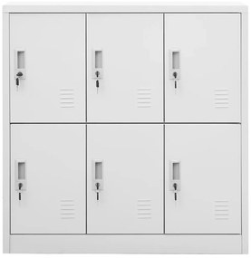 Cacifos 2 pcs 90x45x92,5 cm aço cinzento-claro