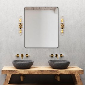 Aplique de Parede Mahoni – Dourado – 12 x 20 x 51 cm