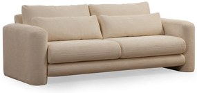 Sofá 3 Lugares Lily – Bege – 215 x 97 x 73 cm