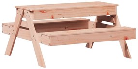 Mesa piquenique c/ caixa de areia infantil madeira de douglas
