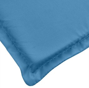 Almofadão p/ banco jardim 150x50x7 cm mesclado tecido azul