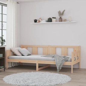 Sofá-cama 90 x 200 cm madeira de pinho maciça