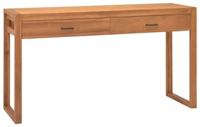vidaXL Secretária com 2 gavetas 120x40x75 cm madeira de teca maciça
