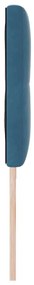 Cabeceira LED vidaXL Almofadada Azul Escuro 100 cm Veludo