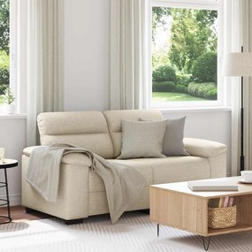 vidaXL Sofá de 2 lugares 120 cm linho