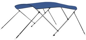 vidaXL Toldo em 3 arcos Bimini 183x196x137 cm azul