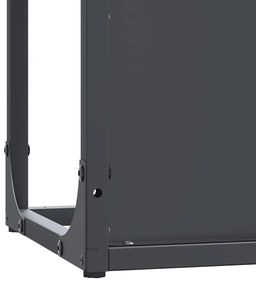 Suporte para lenha 25x25x100 cm aço laminado a frio antracite