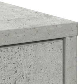 Aparador com gavetas e portas 73x31x90 cm cinza cimento