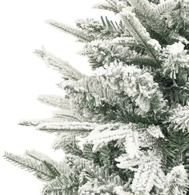 Árvore de Natal artificial com neve 120 cm PVC &amp; PE verde