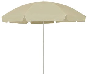 Guarda-sol de praia 300 cm amarelo areia