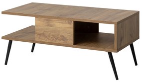 Mesa de Centro Bukle – Pinho Atlântico Preto – 90x40x50 cm