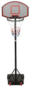 Tabela de basquetebol 216-250 cm polietileno preto
