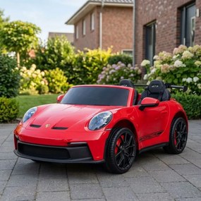 Carro elétrico para Crianças Porsche 911 GT3 STRONG MP4 24V, Rodas EVA, Vermelho