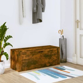 vidaXL Sapateira de parede 100x35x38 cm deriv. madeira carvalho fumado