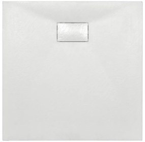 Base de chuveiro SMC branco 80x80 cm