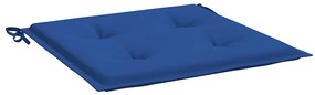 Almofadões p/ cadeiras jardim 6 pcs 40x40x4 cm oxford azul real