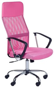 Cadeira de escritório rosa DESIGN Beliani