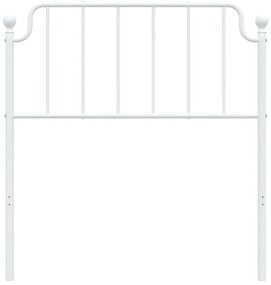 Cabeceira de cama 90 cm metal branco