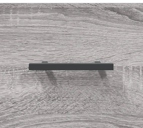 Mesa de cabeceira montagem na parede cinzento sonoma 35x35x20cm