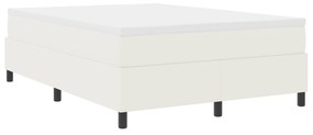 Cama Box VidaXL Creme 160x200 cm Tecido de Veludo Cotelê