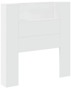 Armário de cabeceira com luzes LED 100x16,5x103,5 cm branco