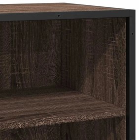 Aparador 35,5x35x76cm deriv. de madeira/metal carvalho castanho
