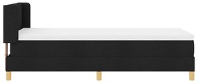 Cama Box vidaXL com Colchão Preto 90x200 cm em Tecido