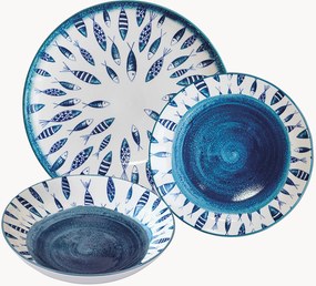 Conjunto de loiça de porcelana Marechiaro, 6 pessoas, conjunto de 18
