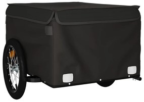 Reboque para bicicleta 45 kg ferro preto