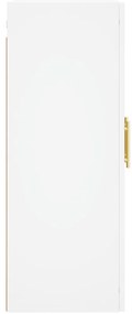 Móveis de parede 2 pcs derivados de madeira branco